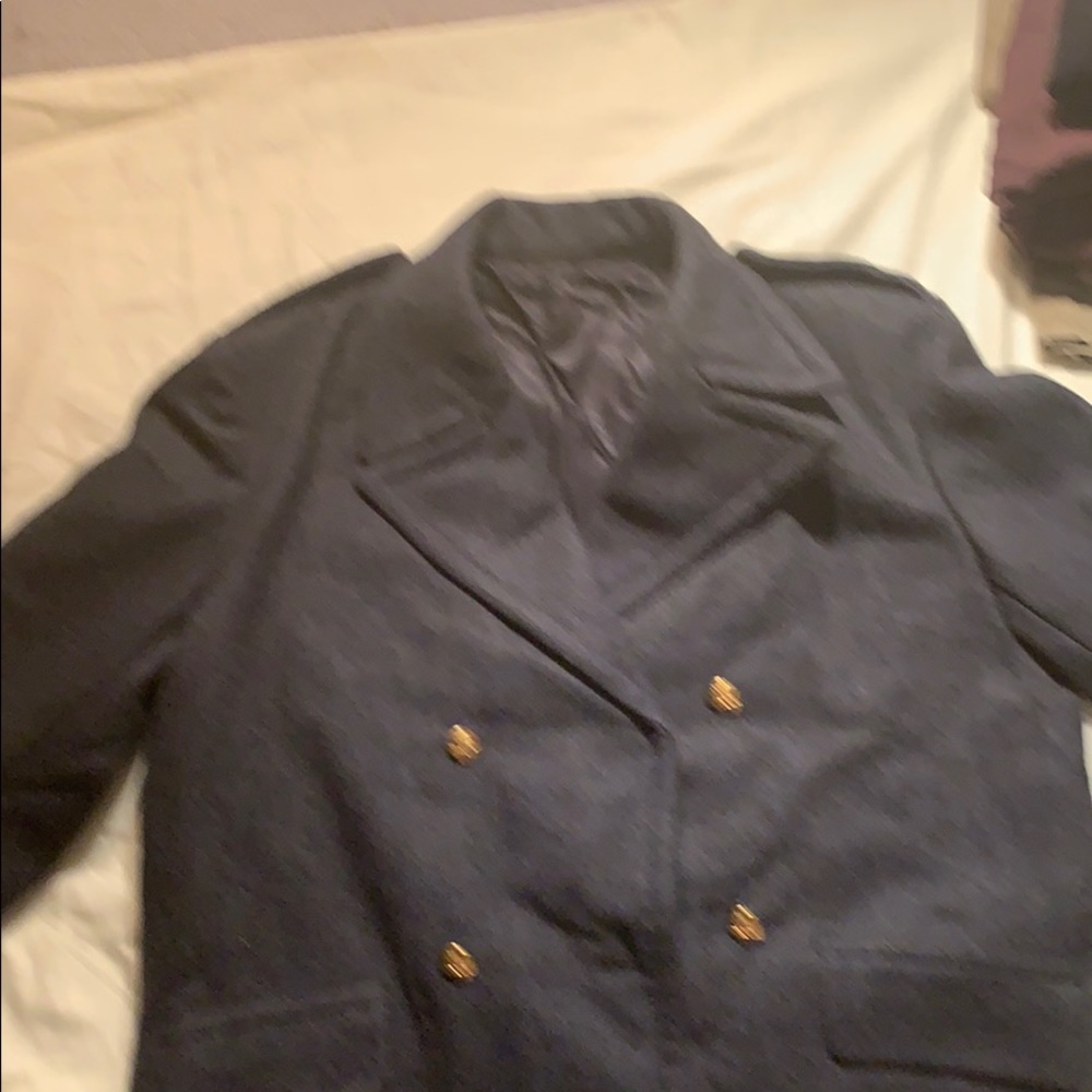 Men’s Euro military wool trench coat